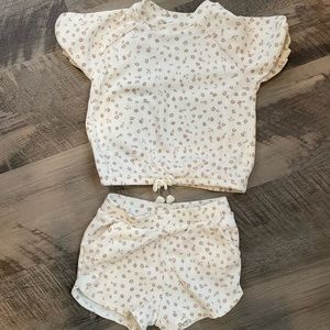 Floral shirt and short set